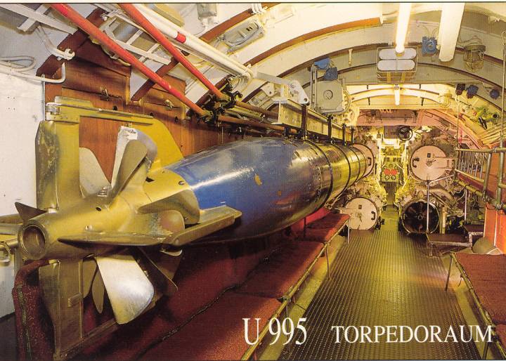 Postcard of the Torpedo Room.