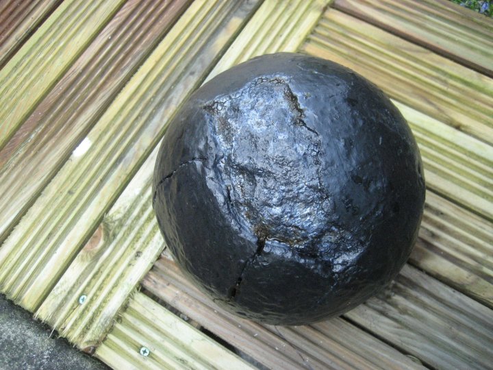 A cannon ball.