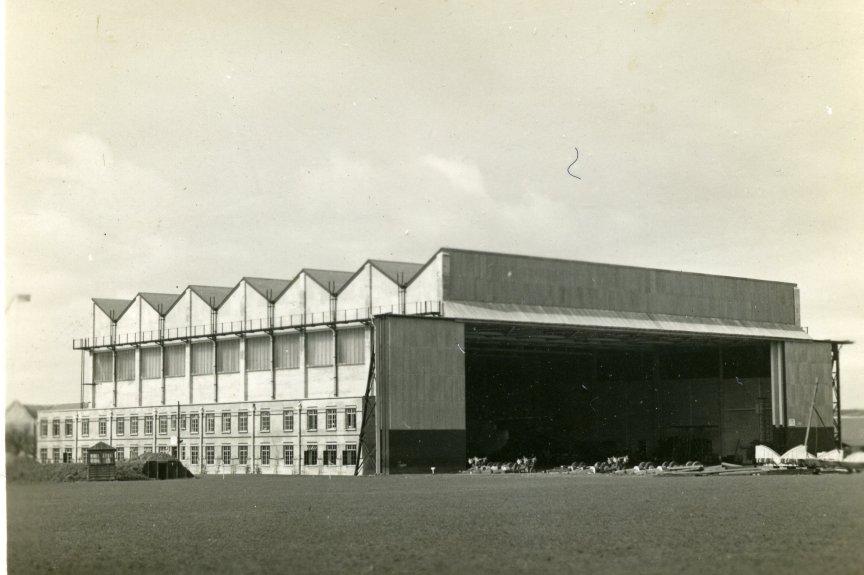 The hanger before the bombing.