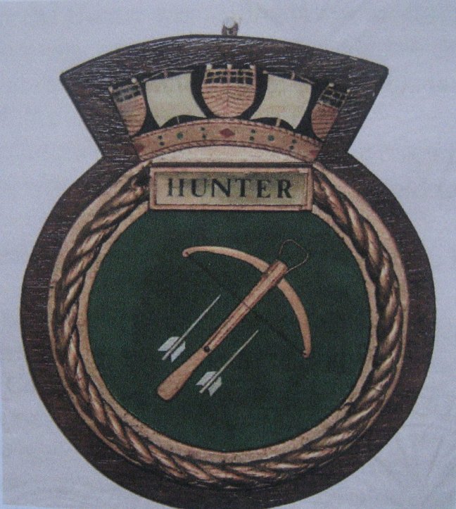 H.M.S.Hunter's crest