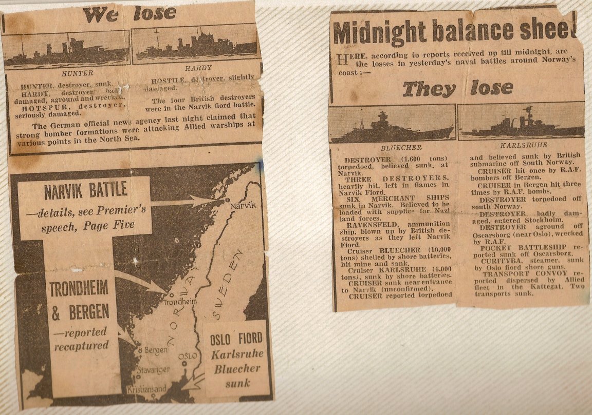 Newspaper account of the battle.